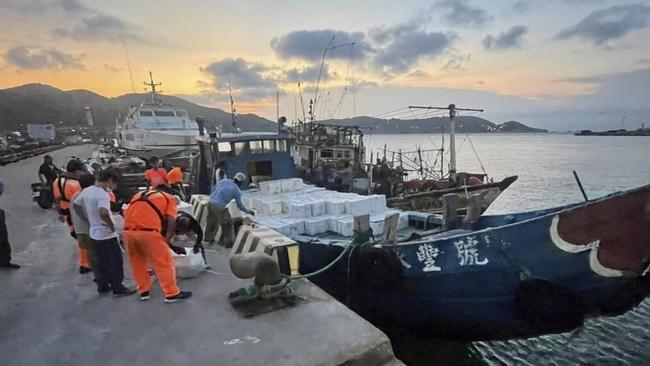 A ship is loaded with lobsters smuggled from Australia headed for mainland China.