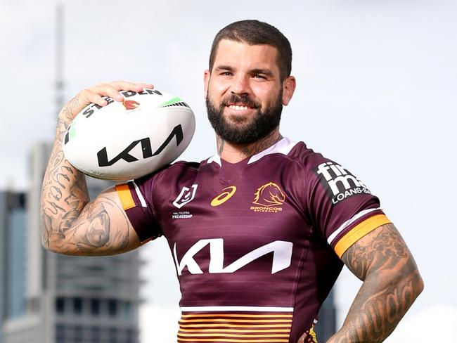 ##EMBARGO FEB 1st ## - Adam Reynolds Broncos player in the 2022 playing kit, Kangaroo Point, Monday 24th January 2022 - Photo Steve Pohlner