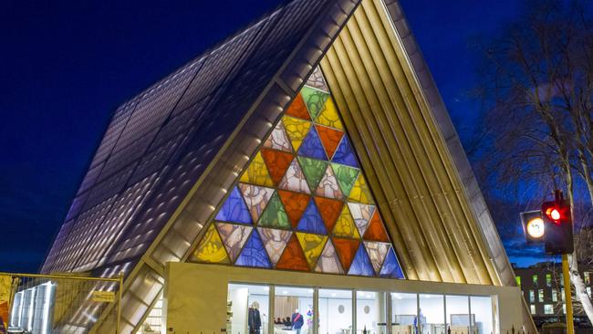 Christchurch’s colourful pop-up cathedral is worth checking out. Picture: Supplied