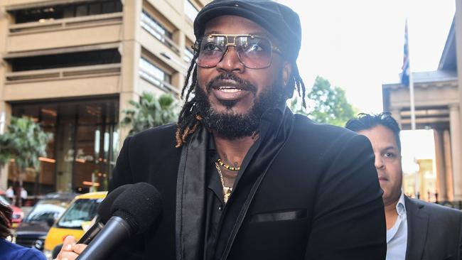 Chris Gayle has been awarded $300,000 for being defamed. Picture: AAP Image/Brendan Esposito