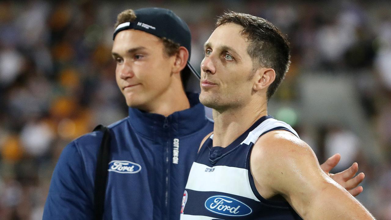 2020 AFL Grand Final match between the. Richmond Tigers and the Geelong Cats at the Gabba on October 24, 2020 in Brisbane, Australia. Harry Taylor after the loss Picture: Sarah Reed