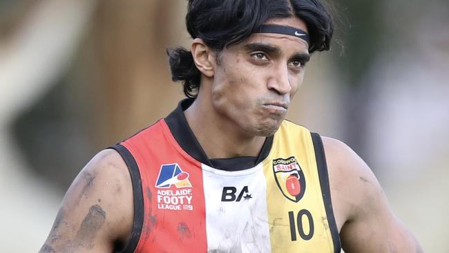 Goodwood's Aryan Sareen. The Saints have been relegated from division one for the first time in 32 years. Picture: Adelaide Footy League