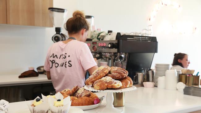 Miss Jones Cafe in New Farm. Picture: AAP/Claudia Baxter