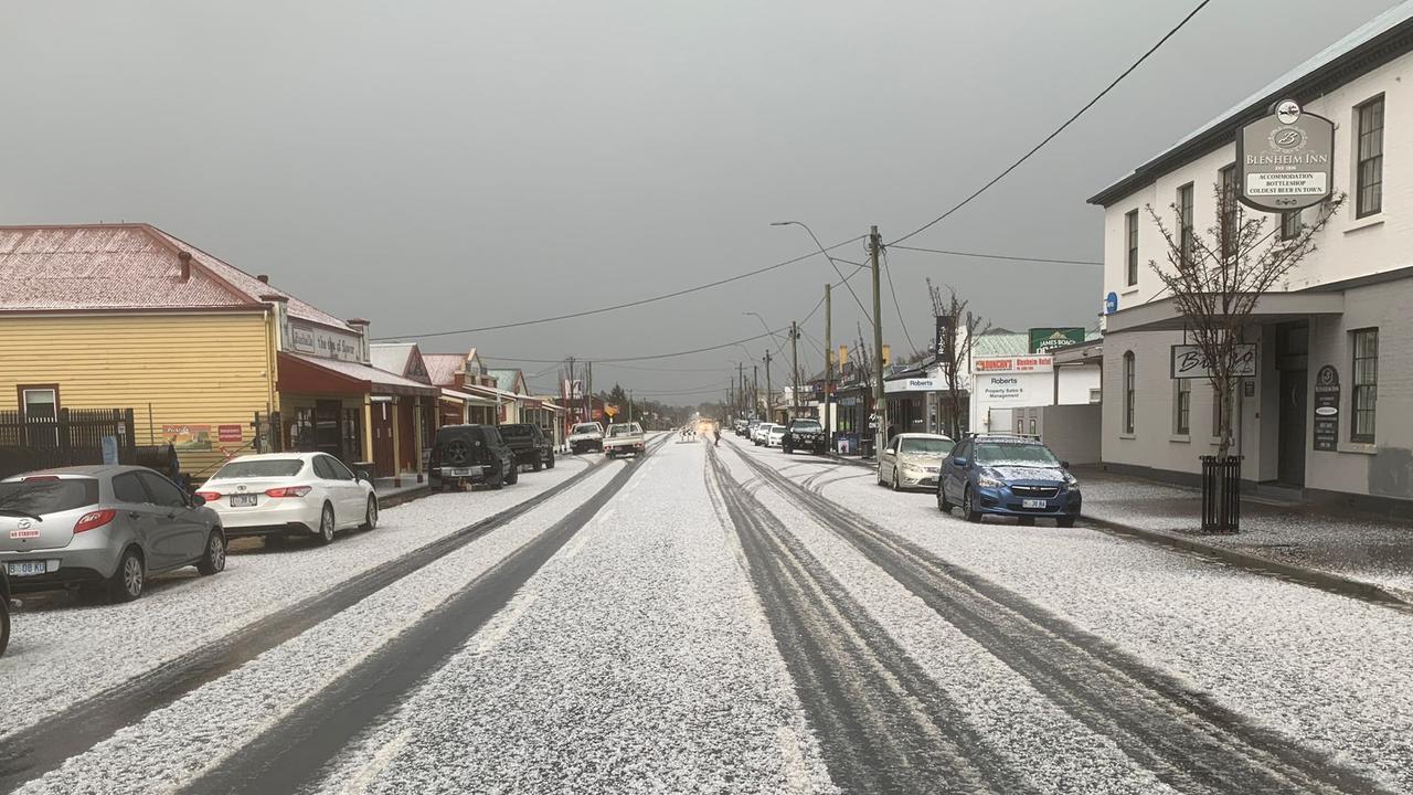 Tasmania weather update: rare hail hit Northern towns | The Mercury