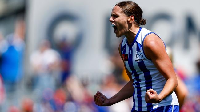 Jasmine Garner was a standout for North Melbourne. Picture: Getty Images