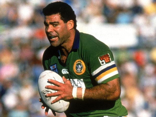 Mal Meninga playing for the Raiders in 1994.