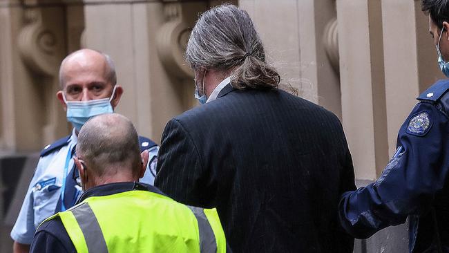 Murderer Adam Margolis leaves the Melbourne Supreme Court to a waiting prison van. Picture: Ian Currie / NCA NewsWire