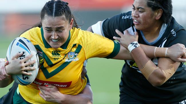 Annette Brander is a Souths Logan players.                     (AAP Image/David Rowland)