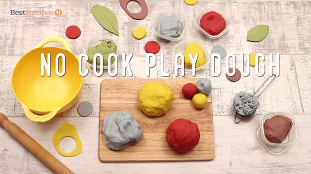 Easy Homemade Playdough (No Cook) - Just a Taste