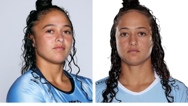 Identical twins Nicole and Leilani Nathan are playing for the Waratahs in Super Rugby W.