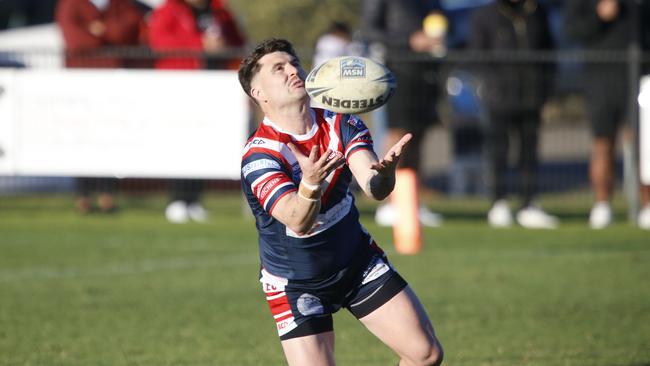 Camden fullback Aiden Menzies worked hard in windy conditions in round 16. Photographer: Warren Gannon Photography