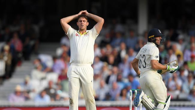 Mitchell Marsh is nursing an adductor strain, putting his availability in doubt. Picture: Getty