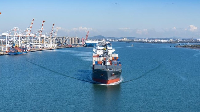 The Port of Brisbane has started consultation on a massive plan to dredge parts of Moreton Bay to allow ships better access to the Port of Brisbane but Indigenous traditional owners claim they have not been consulted. Picture: Port of Brisbane