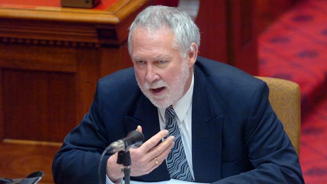 Then SACE Board chief executive Dr. Paul Kilvert giving evidence at a parliamentary budget estimates committee in 2008.