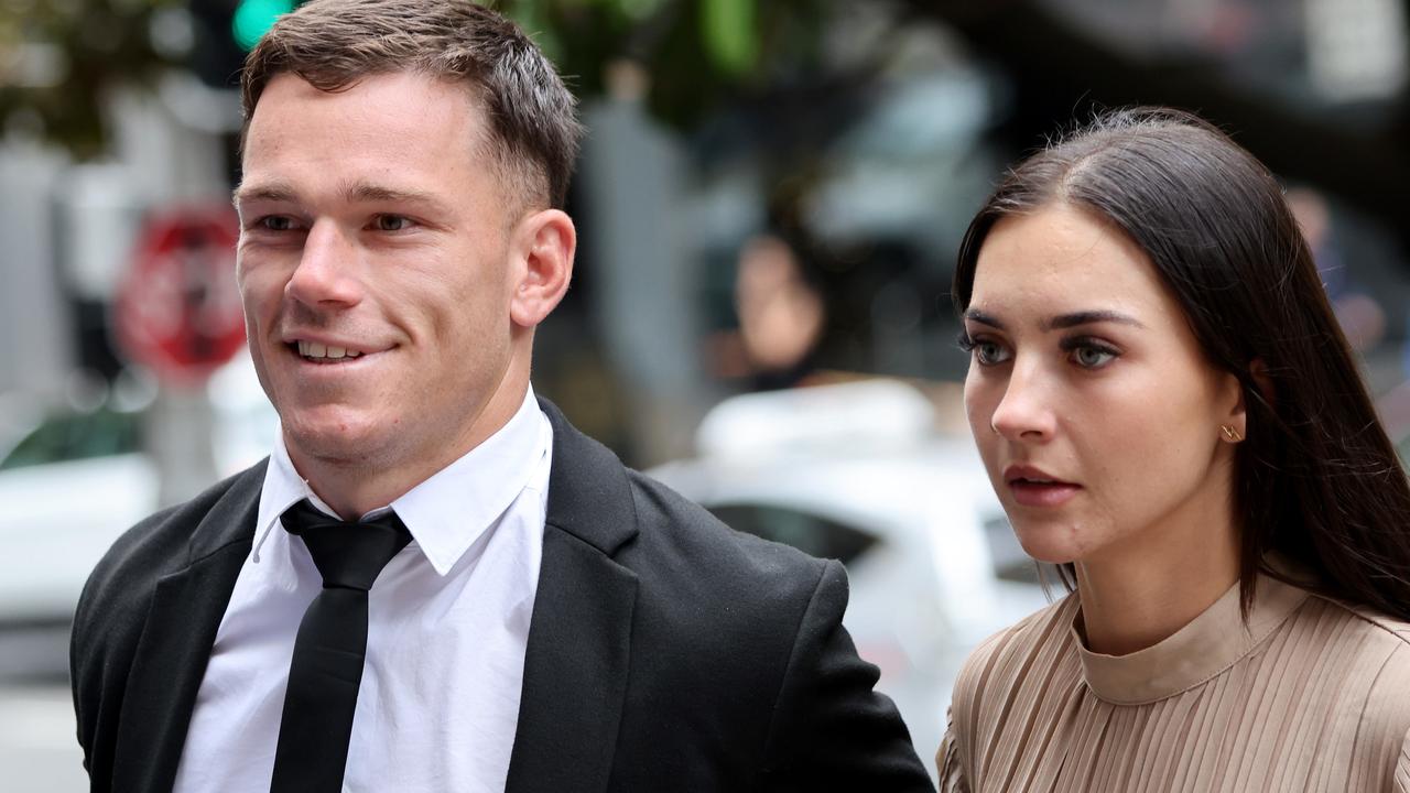 SYDNEY, AUSTRALIA - NewsWire Photos DECEMBER 7, 2022: NRL player Tom Starling pictured walking into Downing Centre Courts, Sydney CBD. NRL star and brothers charged following brawl at Central Coast licensed restaurant. Picture: NCA NewsWire / Damian Shaw