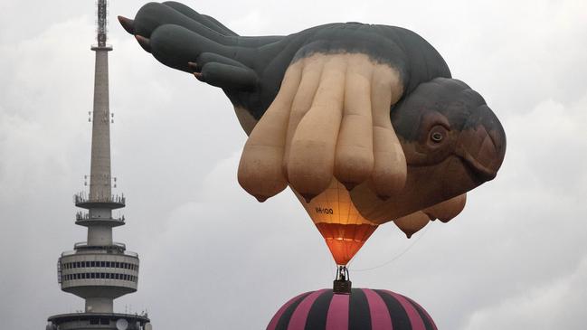 The iconic Skywhale flies over Canberra. Picture: NCA NewsWire / Gary Ramage