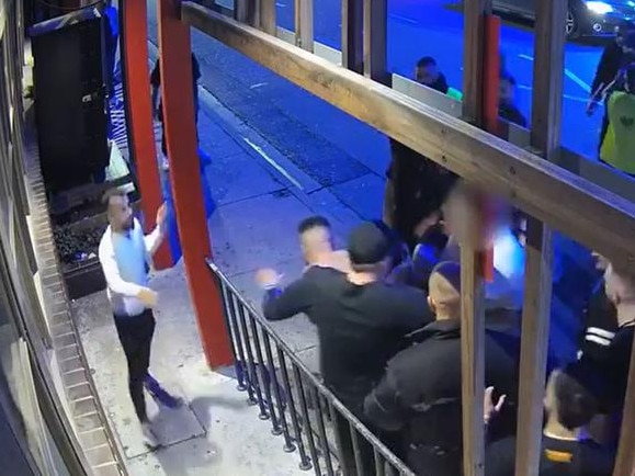 CCTV footage of the brawl outside the Love Machine nightclub. Picture: Victoria Police