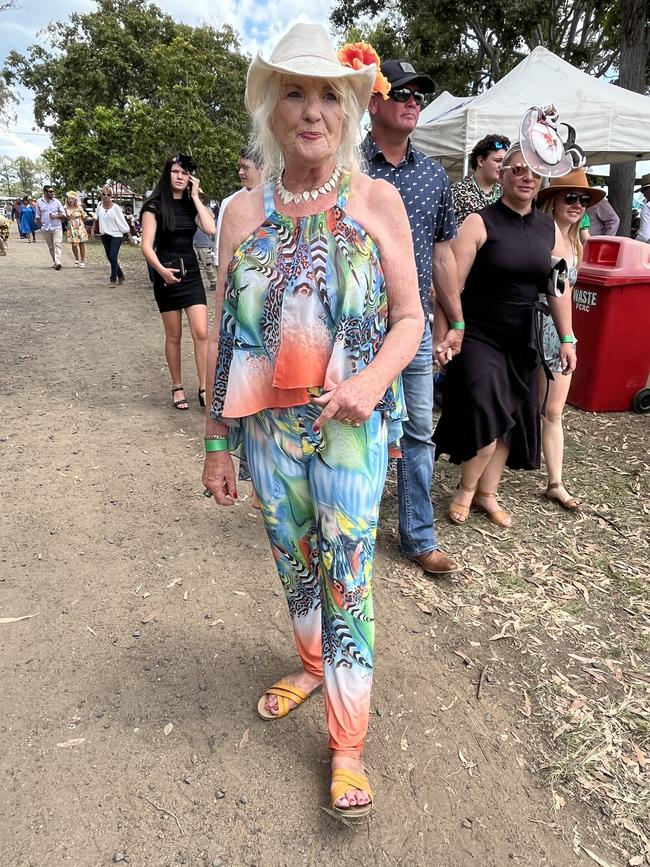 Meg McCallum at the Torbanlea Picnic Races.