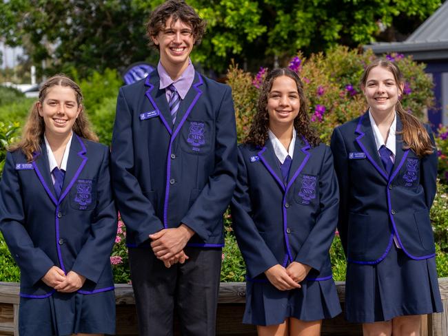 Aldridge State High School Captains Jill Marshall, Toby Yates, Kiah Skuse-Arrevillaga and Ella Fitzgerald.