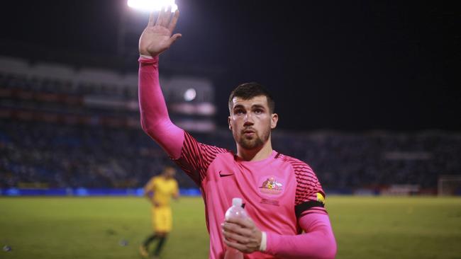 Socceroos keeper Mat Ryan and the Socceroos will now be thinking about Wednesday night. Picture: Getty Images