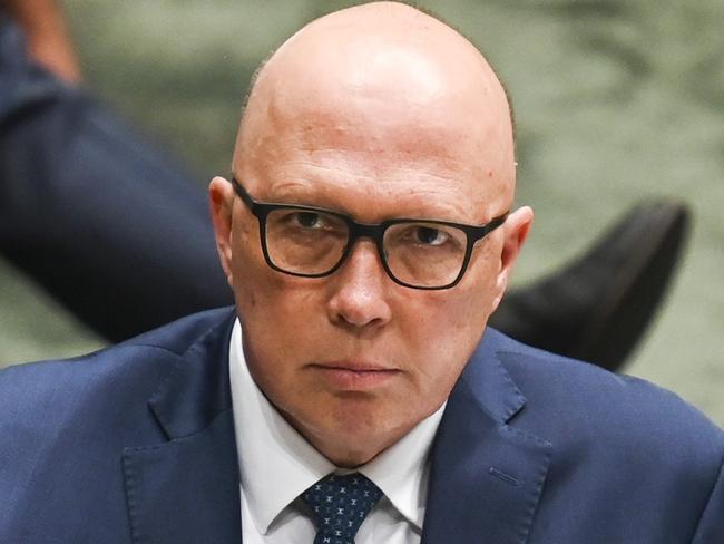 CANBERRA, AUSTRALIA, Newswire Photos. MAY 25, 2023: Leader of the Opposition Peter Dutton  during Question Time at Parliament House in Canberra. Picture: NCA NewsWire / Martin Ollman