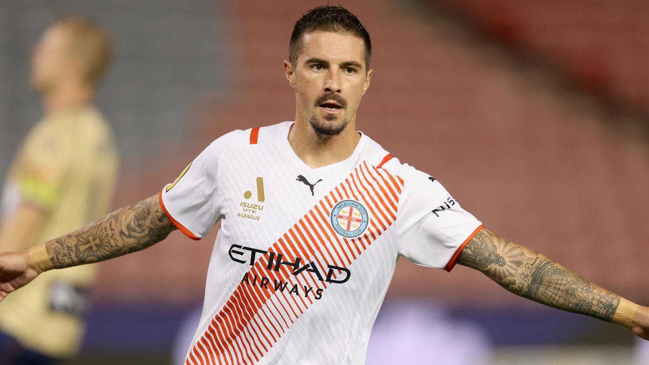 Jamie Maclaren is poised to enter the history books yet again. Picture: Ashley Feder/Getty Images