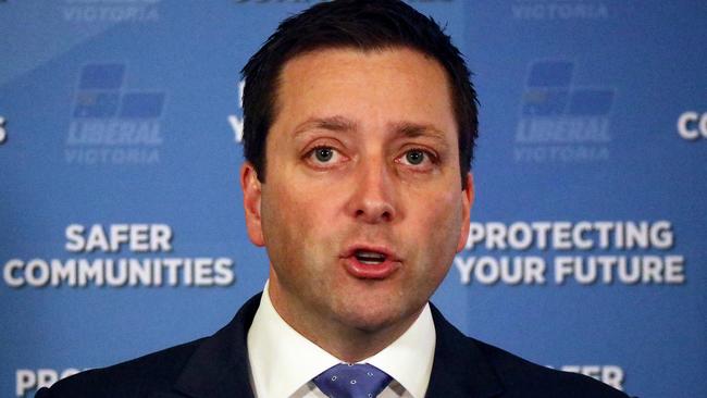 Victorian Leader of the Opposition Matthew Guy. Picture: AAP