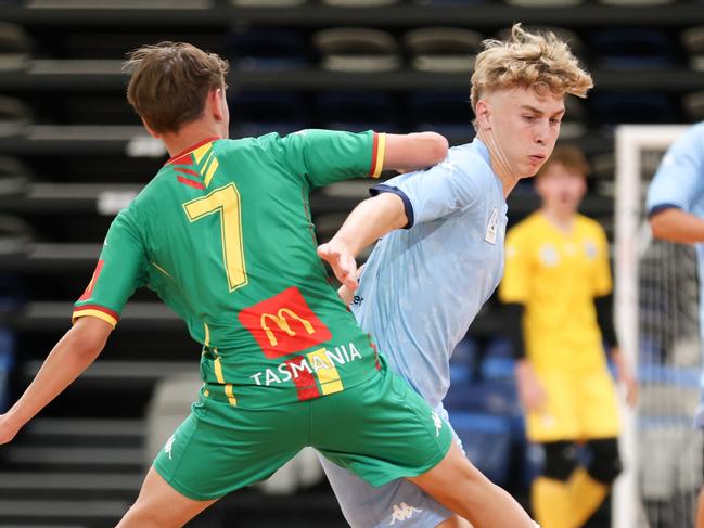 Action from the 2025 National Futsal Championships. Picture: Graeme Furlong