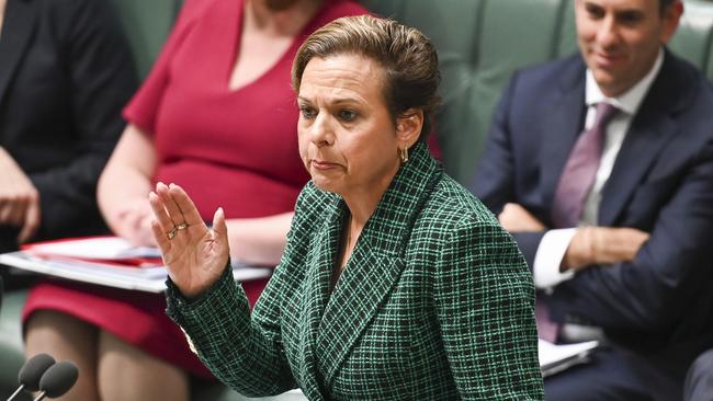 Communications Minister Michelle Rowland said the draft law would protect Australians online. Picture: NCA NewsWire / Martin Ollman