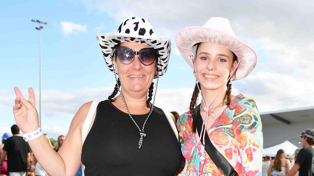 Kirsty McMullen and Miki McMullen at Groovin the Moo, Sunshine Coast 2023. Picture: Patrick Woods.