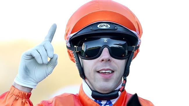 Brenton Avdulla is set to become the first jockey to win the city, provincial and state premierships in the same season. Picture: Getty Images