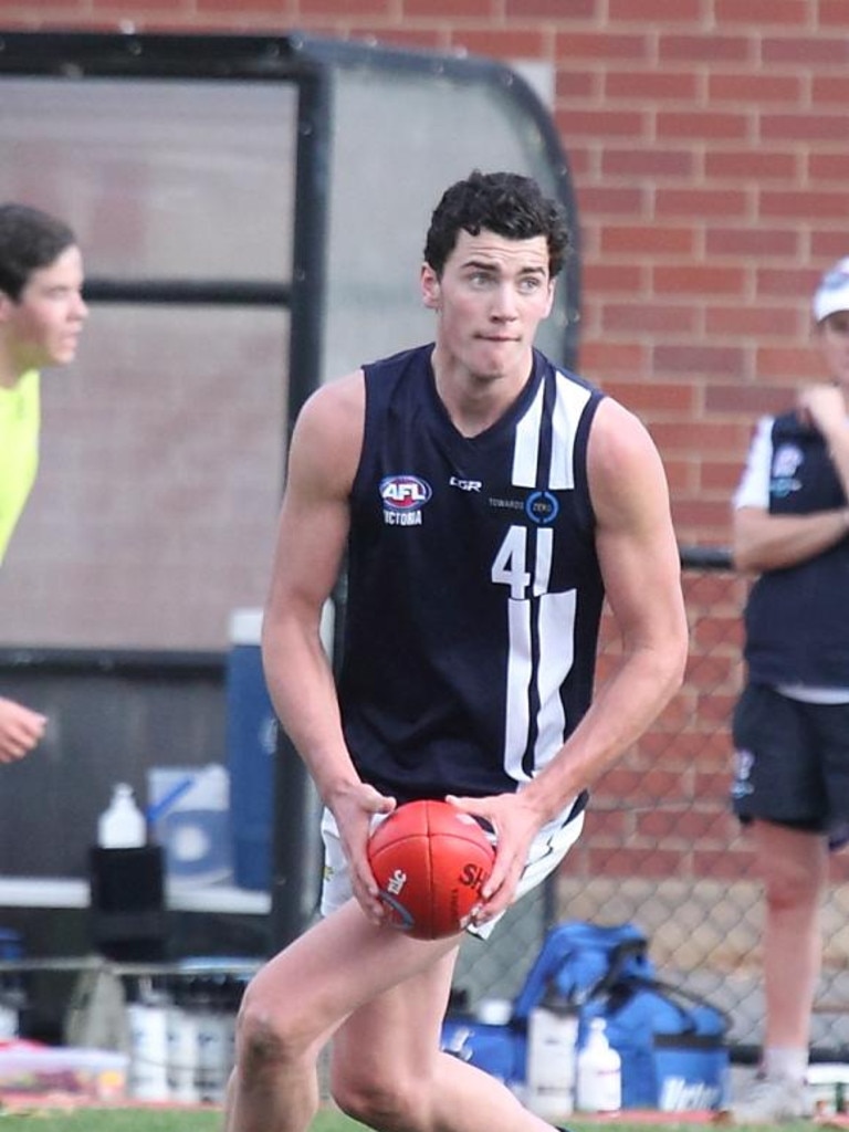 Geelong Falcons’ Tom McCartin in 2016. Picture: Brian Bartlett