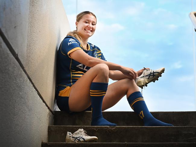 Parramatta Eels front rower Ruby-Jean Kennard haslaid the platform for the blue and golds all season. Picture: Jeremy Piper