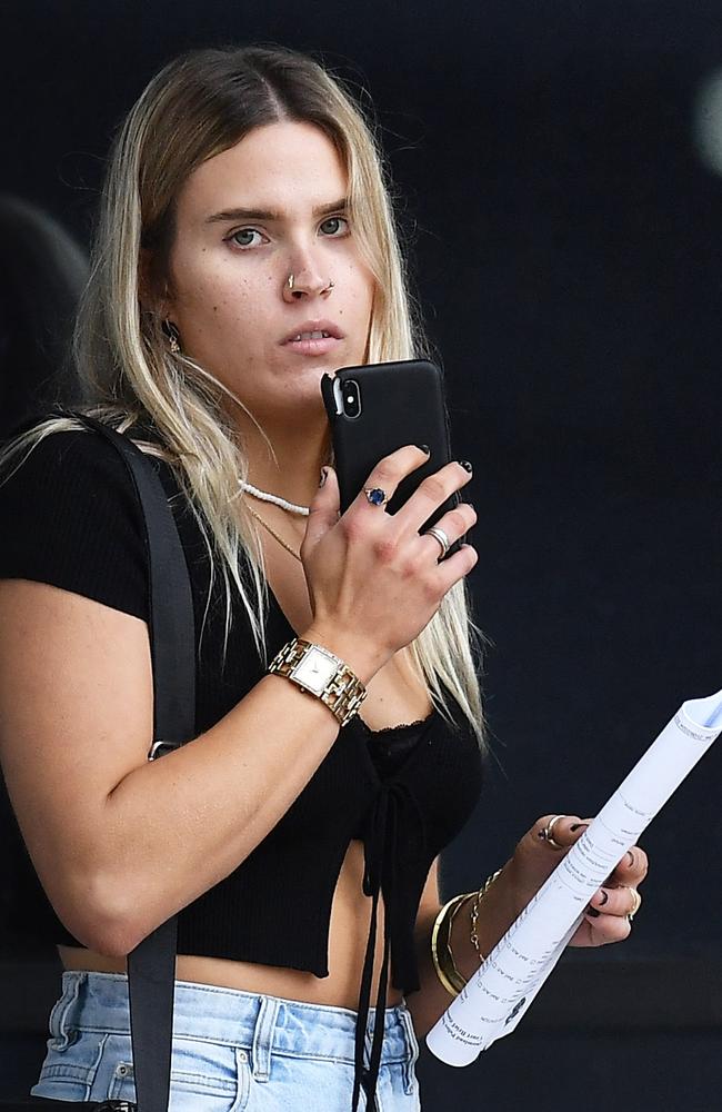 Maya Mary-Anne Murray leaves Maroochydore Court House.