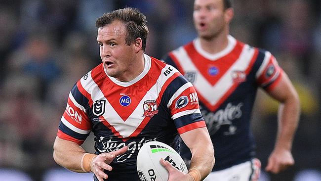 Josh Morris of the Roosters during the Round 6 NRL match between the Sydney Roosters and the Parramatta Eels at Bankwest Stadium in Sydney, Saturday June 20, 2020. (AAP Image/Dan Himbrechts) NO ARCHIVING, EDITORIAL USE ONLY