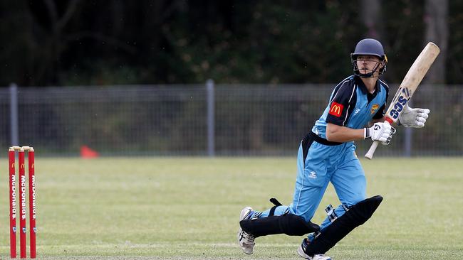 Cameron Herd in batting for Southern Districts. Picture: John Appleyard