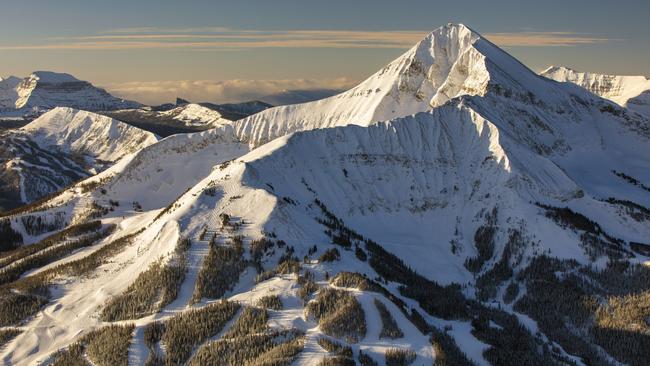 Big Sky Resort offers 2347ha of skiable terrain.