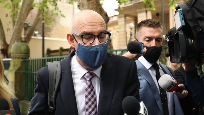 The man’s lawyer outside court in Sydney. Picture: John Grainger