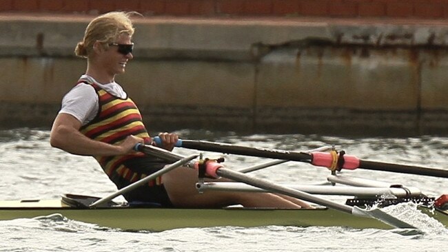 Single and double sculler Oscar McGuinness claimed a trio of titles at the state rowing championships.