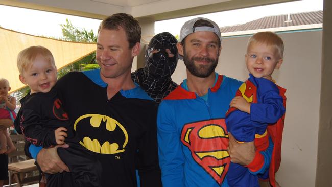 Ryan Martin, right, with brother Josh and twin nephews Lennox and Kingston.