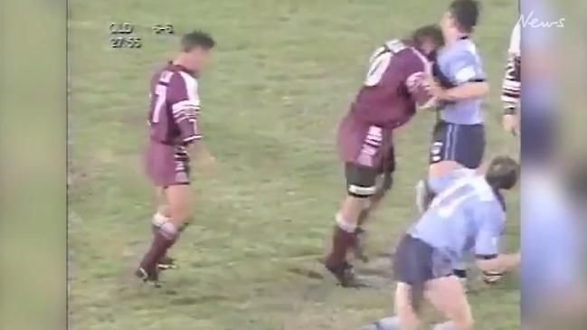 Tony Hearn headbutts Mark Carroll in 1995 State of Origin III