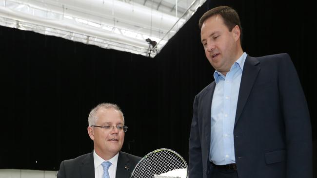 Mr Morrison and Steven Ciobo Picture Glenn Hampson