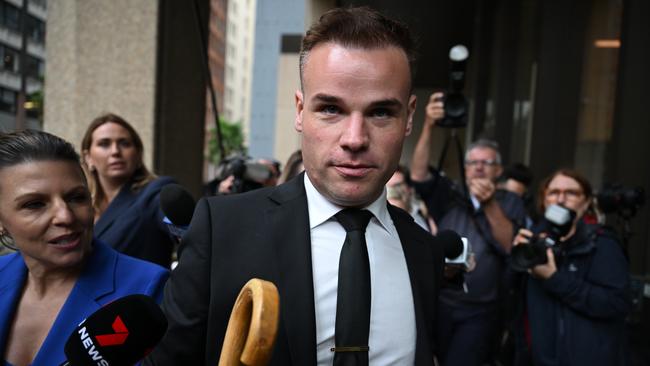 Former Spotlight producer Taylor Auerbach at the Federal Court in Sydney. Picture: AAP