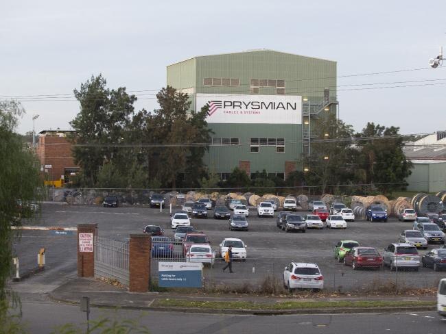 The Prysmian factory in Liverpool in which the syndicate all worked.