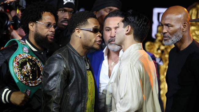 There’s no love lost between Haney and Garcia. Photo: Al Bello/Getty Images/AFP