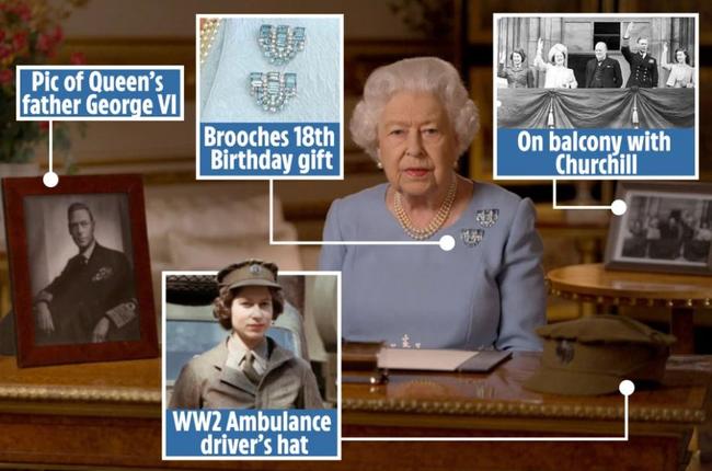 The significance of each memento visible during the Queen’s address.