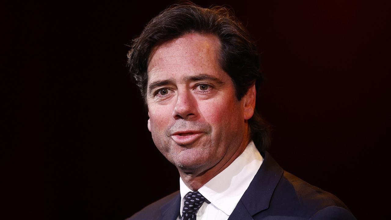 Gillon McLachlan has said mediation would be a ‘sensible way forward’ in the Hawks racism scandal. Picture: Getty Images