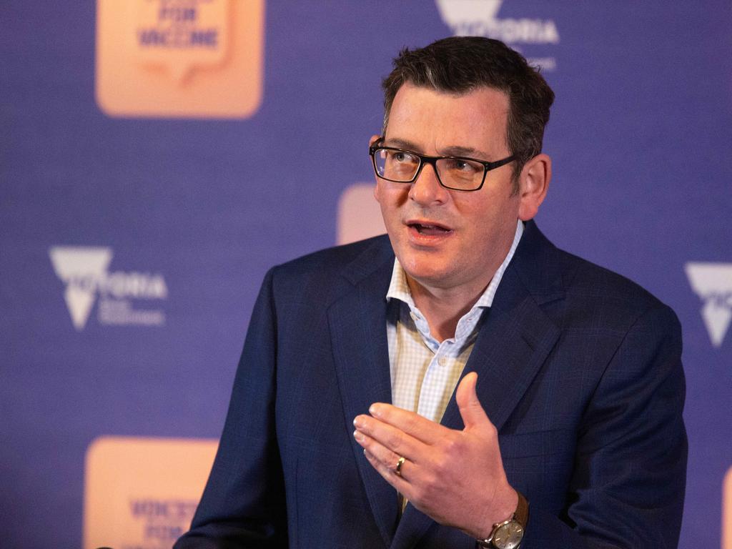 Daniel Andrews urged Victorians to get tested. Picture: NCA NewsWire / Sarah Matray