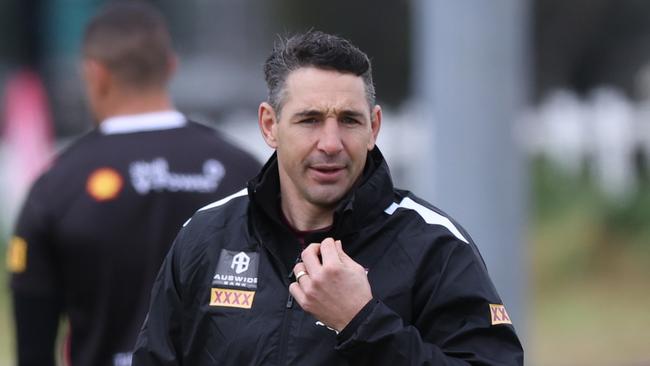 The Queensland Maroons State of Origin squad training in Warwick ahead of Game 3 at Suncorp Stadium.Coach Billy Slater.Picture: NIGEL HALLETT