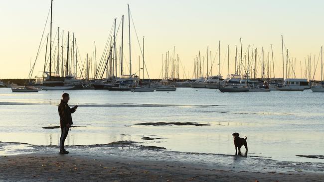 Sunset Sandringham Beach. Picture: Chris Eastman